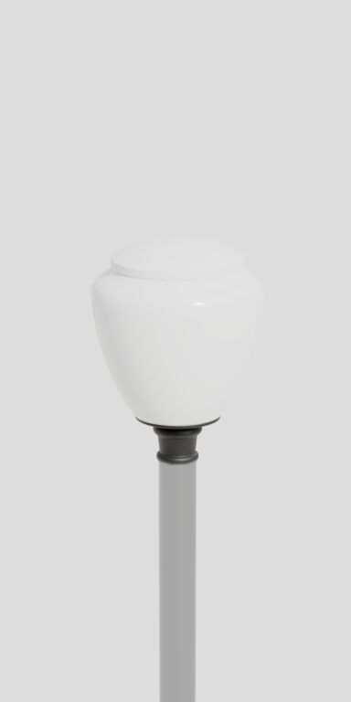 Verlichtingsarmatuur met witte diffuser A5 Flora