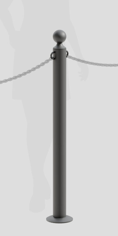 Afrastering S4 (paal), onderdeel van een afrasteringssysteem